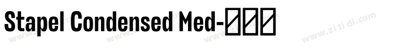Stapel Condensed Med字体转换